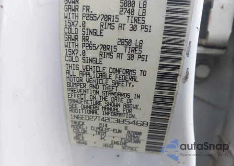 2002 Nissan Frontier Xe-V6 from USA, damaged, VIN 1N6ED27T42C385468